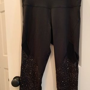 Black/gold leggings
